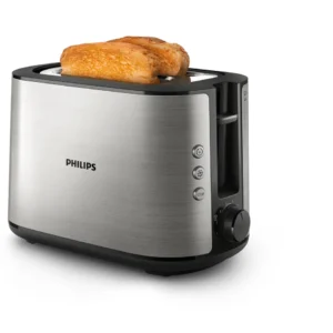 Philips Viva Collection HD2650/90 Тостер – 2 филии, широк отвор, метален