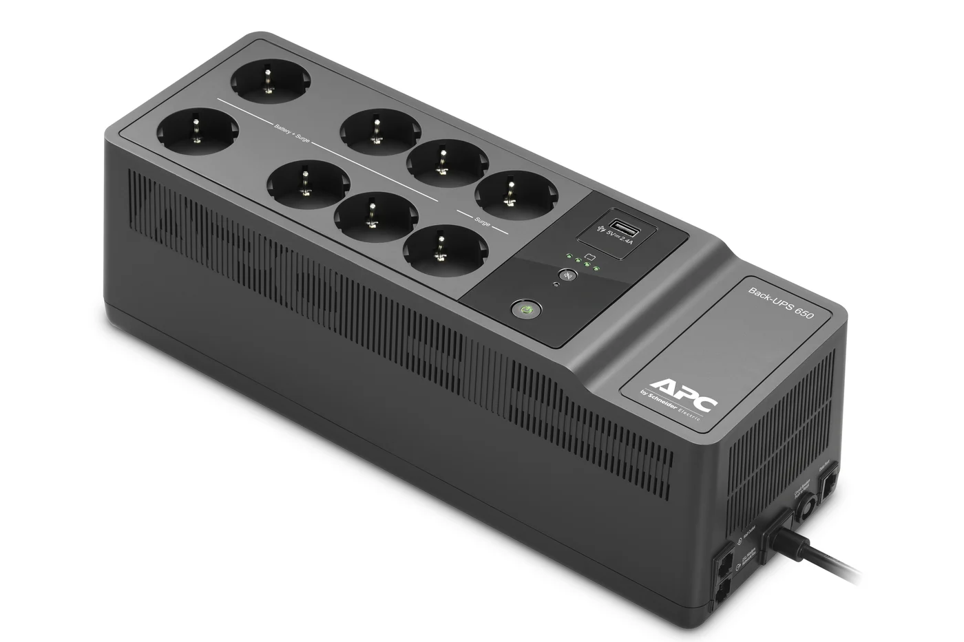 APC Back-UPS 650VA 230V 1 USB charging port - (Offline-) USV непрекъсваемо токозахранващо устройство (UPS) Стендбай (Офлайн) 0,65 мм² 400 W 8 Изход(и) за променлив ток — BE650G2-GR