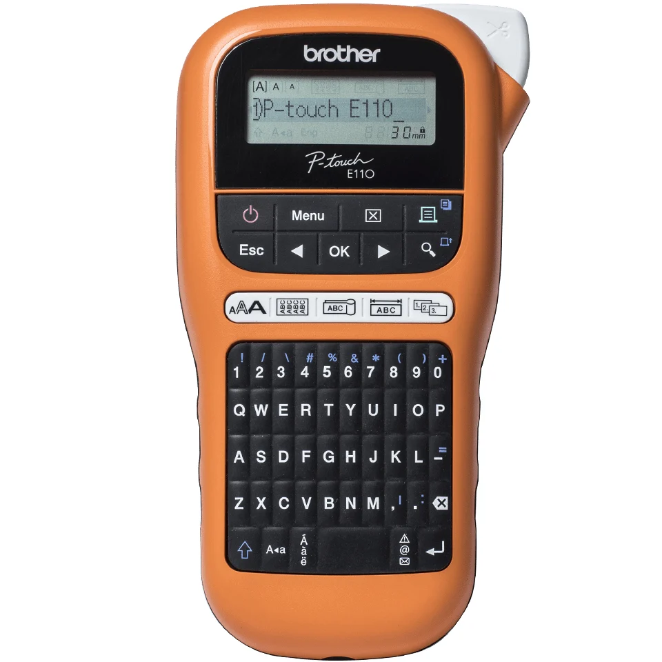 Brother PTE110VPYP1 принтер за етикети 180 x 180 DPI 20 мм/сек TZe QWERTY — PTE110VPYJ1 Brother PTE110VPYP1 принтер за етикети 180 x 180 DPI 20 мм/сек TZe QWERTY — PTE110VPYJ1