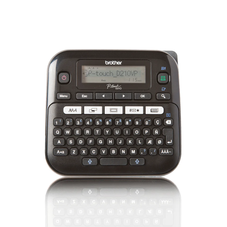 Brother PT-D210VP принтер за етикети Термичен трансфер 180 x 180 DPI 20 мм/сек QWERTY — PTD210VPYJ1