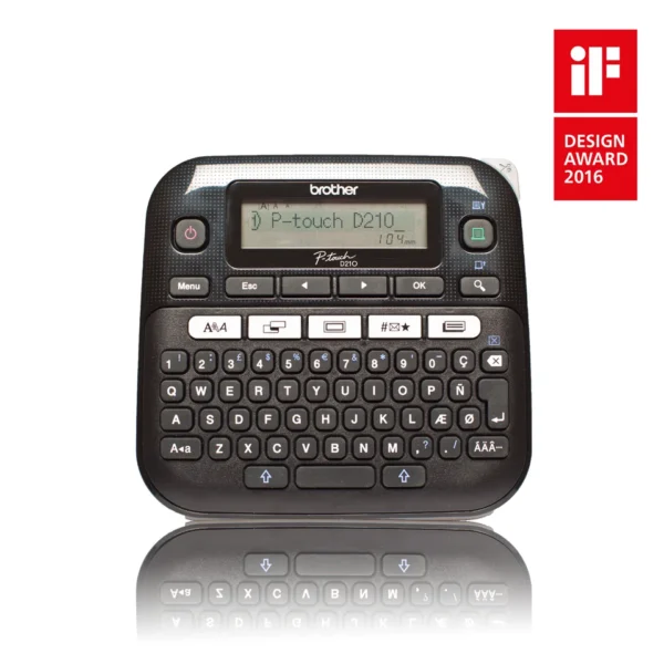 Brother PT-D210 принтер за етикети Термичен трансфер 180 x 180 DPI 20 мм/сек QWERTY — PTD210YJ1