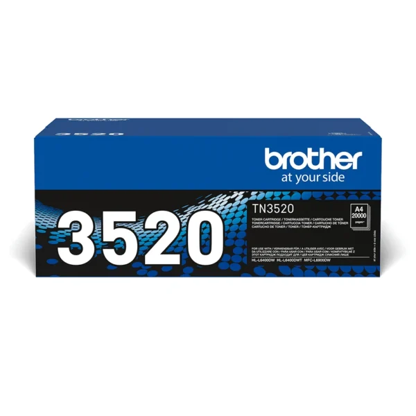 Brother TN-3520 тонер касета 1 броя Оригинал Черен — TN3520