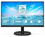 Philips V Line 221V8A/00 компютърен монитор 54,6 см (21.5") 1920 x 1080 пиксела Full HD LED Черен