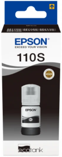 Epson 110S EcoTank Pigment black ink bottle — C13T01L14A