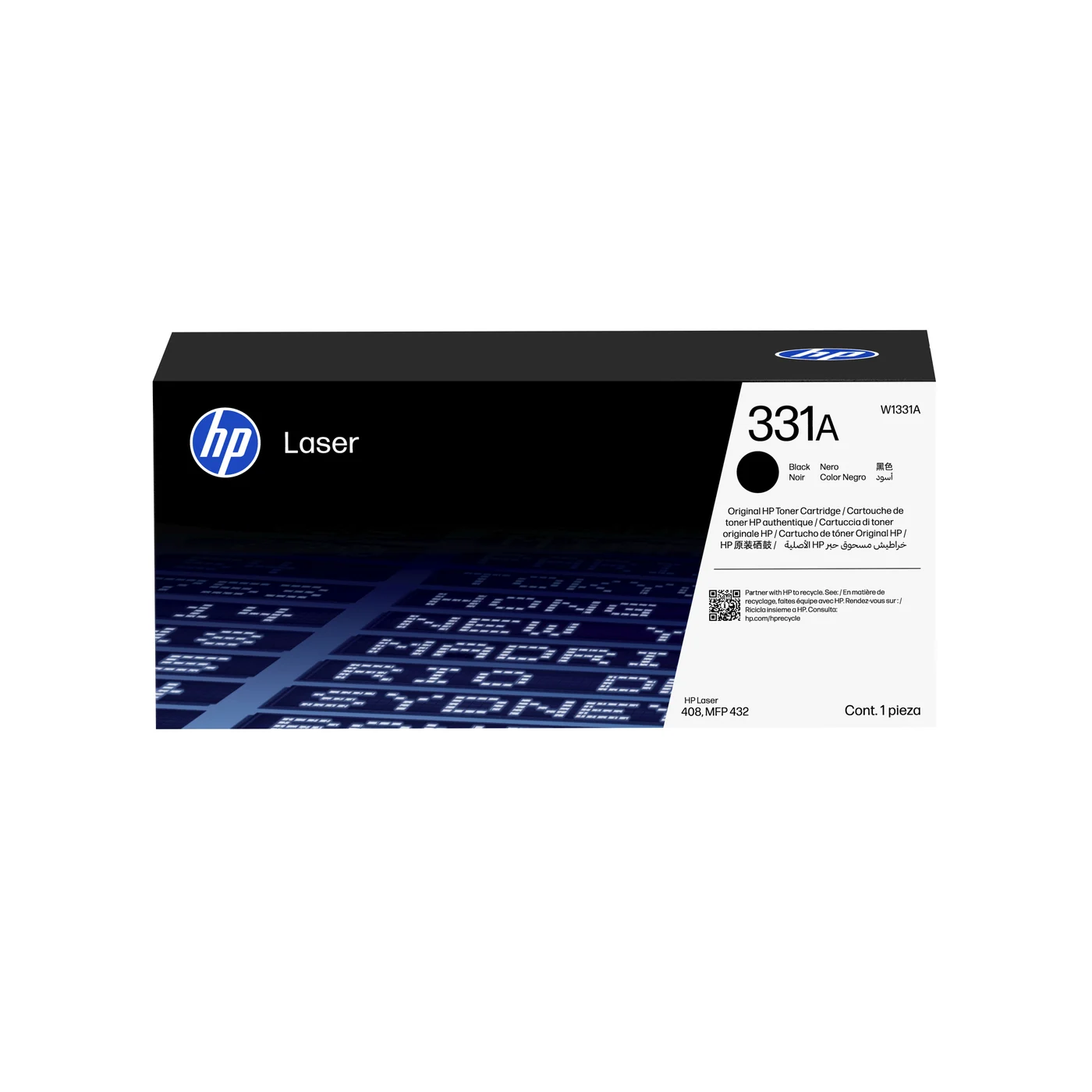 HP 331A Black Original Laser Toner Cartridge — W1331A