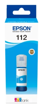 Epson 112 EcoTank Pigment Cyan ink bottle — C13T06C24A