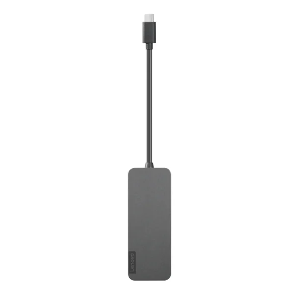 Lenovo 4X90X21427 интерфейсен хъб USB 3.2 Gen 2 (3.1 Gen 2) Type-C 20000 Мбит/с Сив