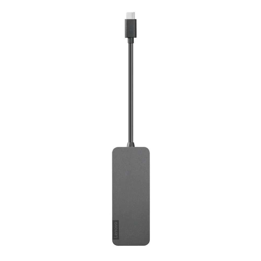 Lenovo 4X90X21427 интерфейсен хъб USB 3.2 Gen 2 (3.1 Gen 2) Type-C 20000 Мбит/с Сив
