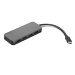Lenovo 4X90X21427 интерфейсен хъб USB 3.2 Gen 2 (3.1 Gen 2) Type-C 20000 Мбит/с Сив
