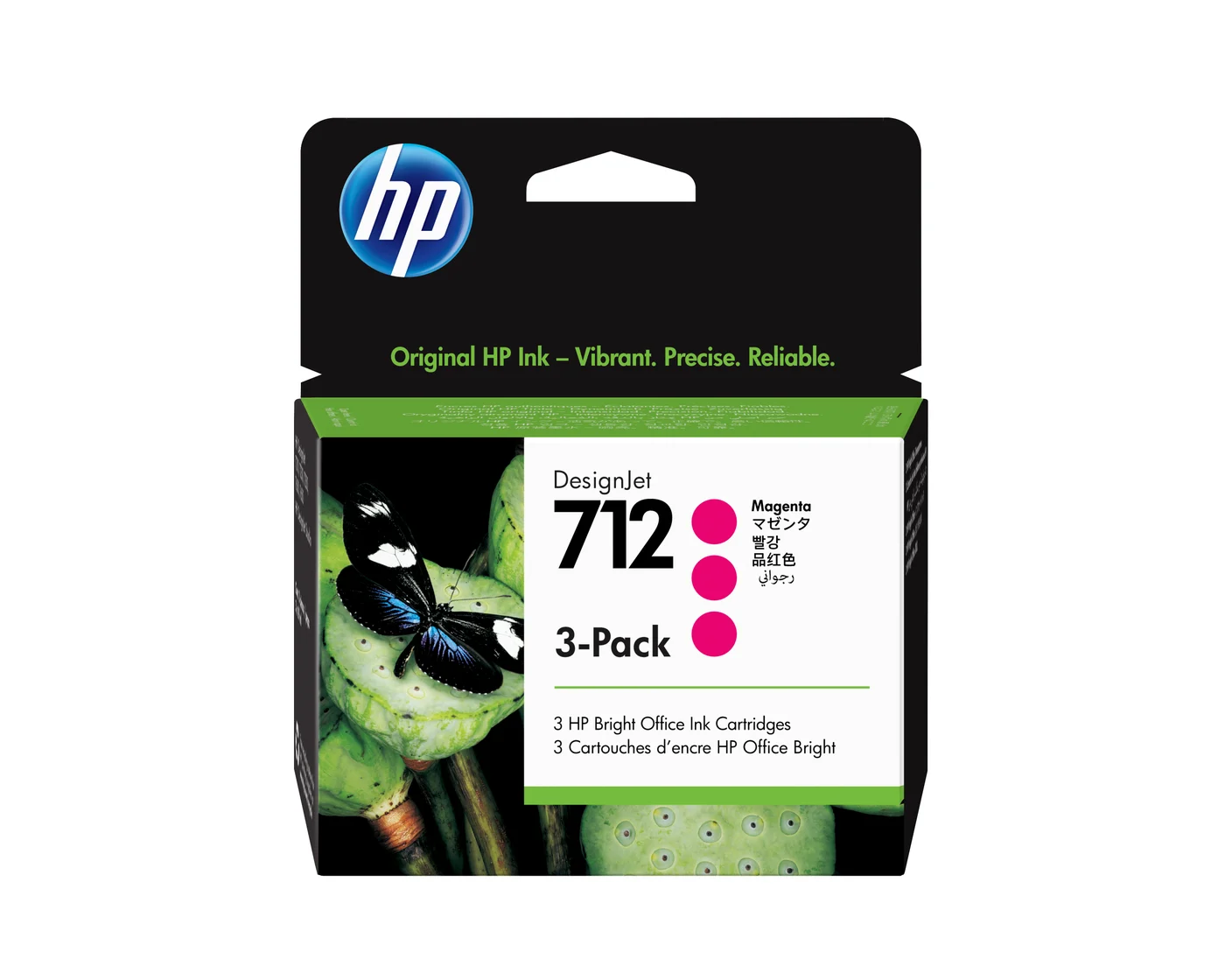 HP 712 3-pack 29-ml Magenta DesignJet Ink Cartridge — 3ED78A HP 712 3-pack 29-ml Magenta DesignJet Ink Cartridge — 3ED78A