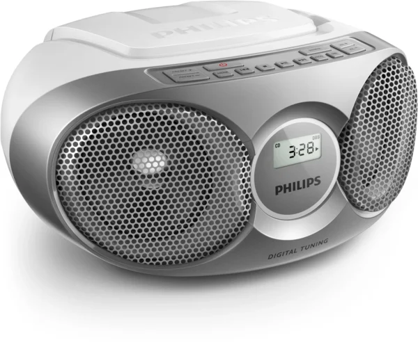 Philips AZ215S/12 преносима аудио система 3 W FM Сребърен