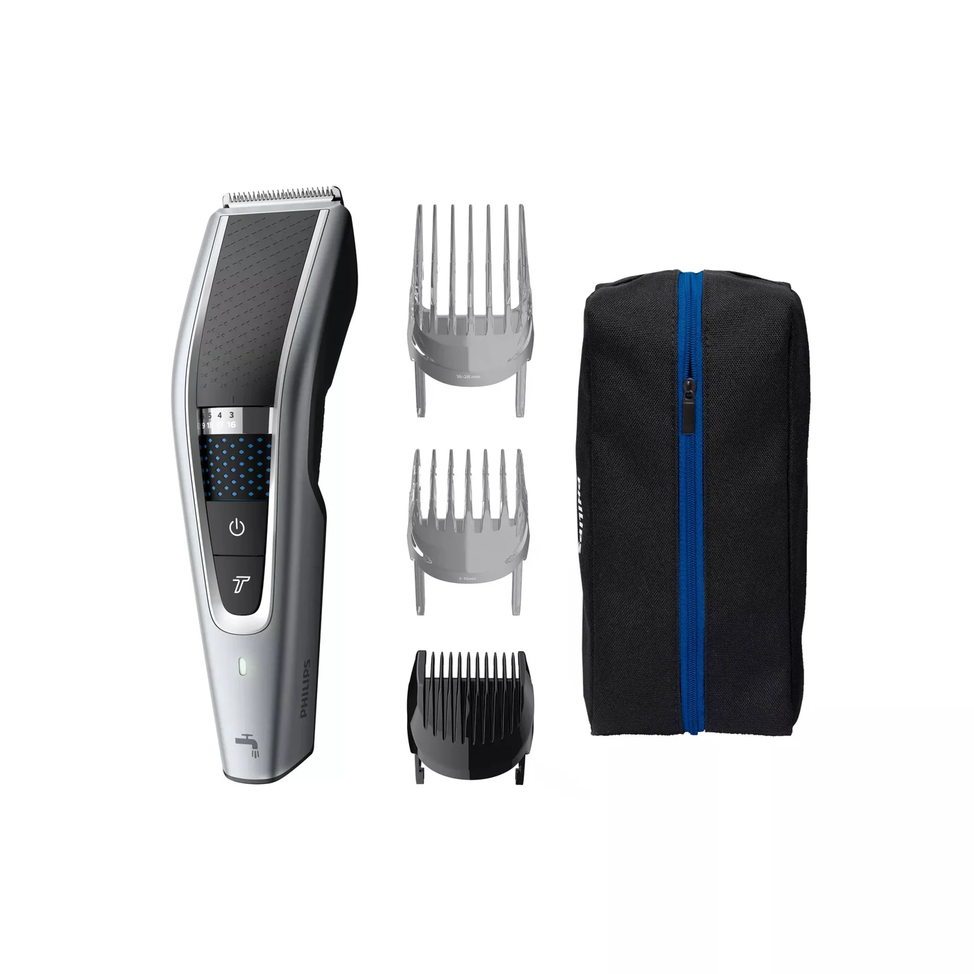 Philips 5000 series HC5630/15 машинка за подстригване/тример Черен, Сребърен 28 Литиево-йонна (Li-Ion)