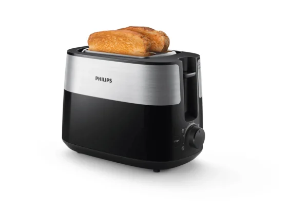 Philips Daily Collection HD2516/90 Тостер – 2 филии, широк отвор, метален
