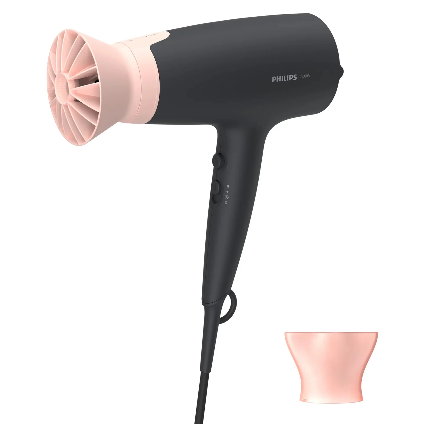 Philips 3000 series BHD350/10 сешоар 2100 W Черен, Розов