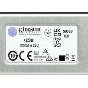 Kingston Technology XS2000 1 TB UBS тип C 3.2 Gen 2 (3.1 Gen 2) Черен, Сребърен — SXS2000/1000G
