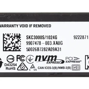 Kingston Technology KC3000 1 TB M.2 PCI Express 4.0 NVMe 3D TLC — SKC3000S/1024G