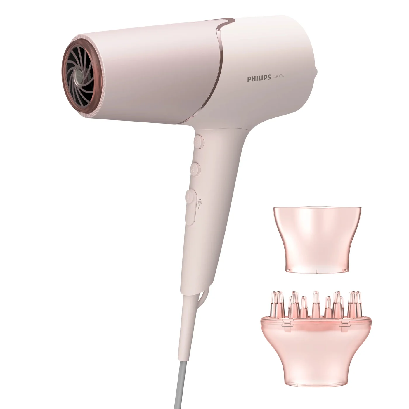 Philips 5000 series BHD530/00 сешоар 2300 W Розов, Бяла Philips 5000 series BHD530/00 сешоар 2300 W Розов, Бяла