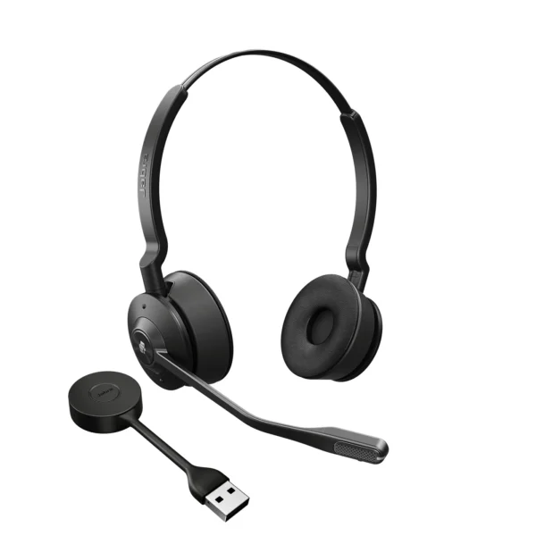 Jabra Engage 55 Слушалки Безжичен Лента за глава Офис/Център за обаждания Черен, Титан — 9559-450-111
