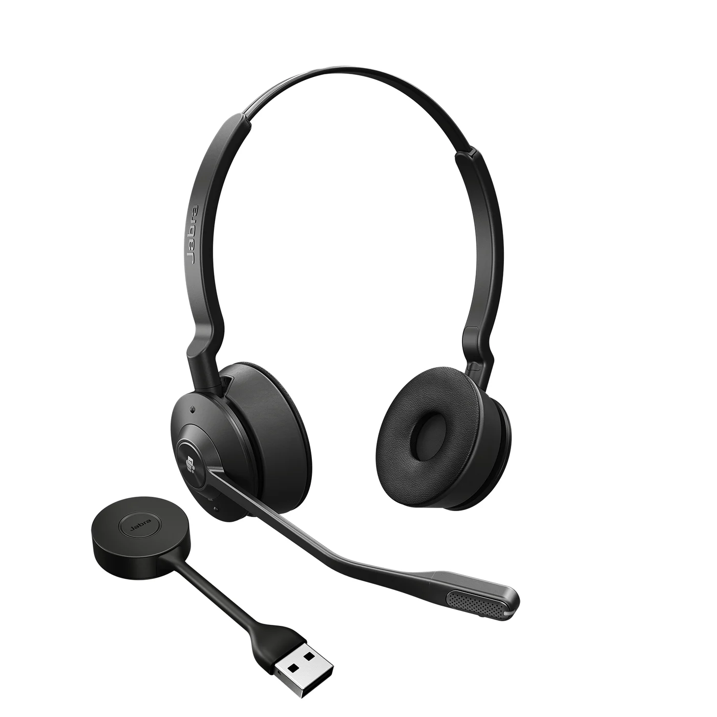 Jabra Engage 55 Слушалки Безжичен Лента за глава Офис/Център за обаждания Черен, Титан — 9559-450-111