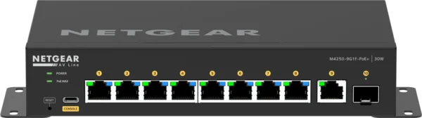 NETGEAR GSM4210PD Управляем L2/L3 Gigabit Ethernet (10/100/1000) Захранване по Ethernet (PoE) Черен — GSM4210PD-100EUS