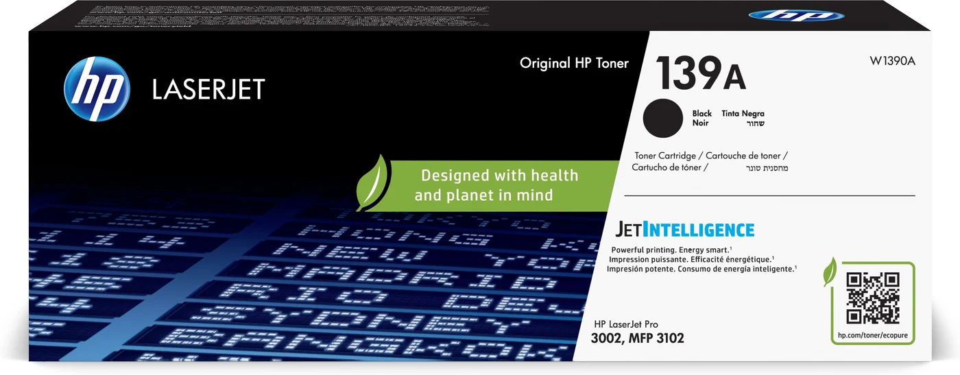 HP LaserJet 139A Black Original Toner Cartridge — W1390A