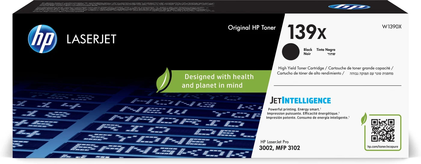 HP LaserJet 139X High Yield Black Original Toner Cartridge — W1390X