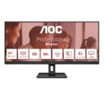 AOC U34E2M компютърен монитор 86,4 см (34") 3440 x 1440 пиксела Wide Quad HD Черен