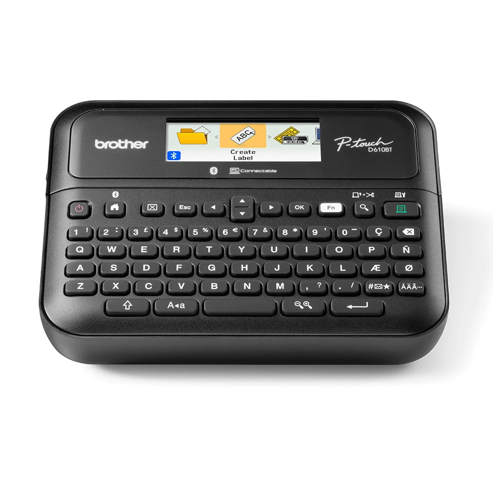 Brother PT-D610BTVP принтер за етикети Термичен трансфер 180 x 360 DPI 30 мм/сек Жична и безжична TZe Bluetooth — PTD610BTVPYJ1