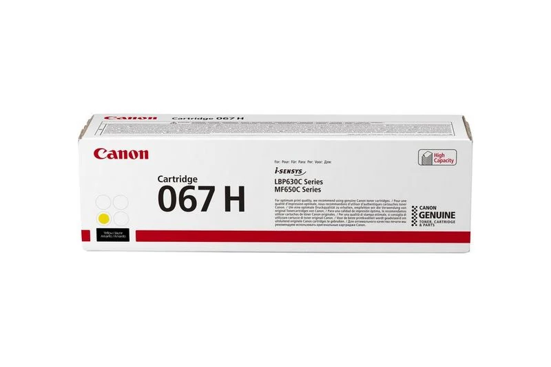Canon 067H тонер касета 1 броя Оригинал Жълт — 5103C002