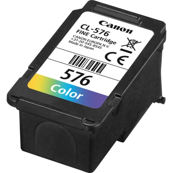 Canon CL-576 глава и патрон за мастиленоструен принтер 1 броя Оригинал Стандартен добив Синьо-зелен, Пурпурен, Жълт — 5442C001