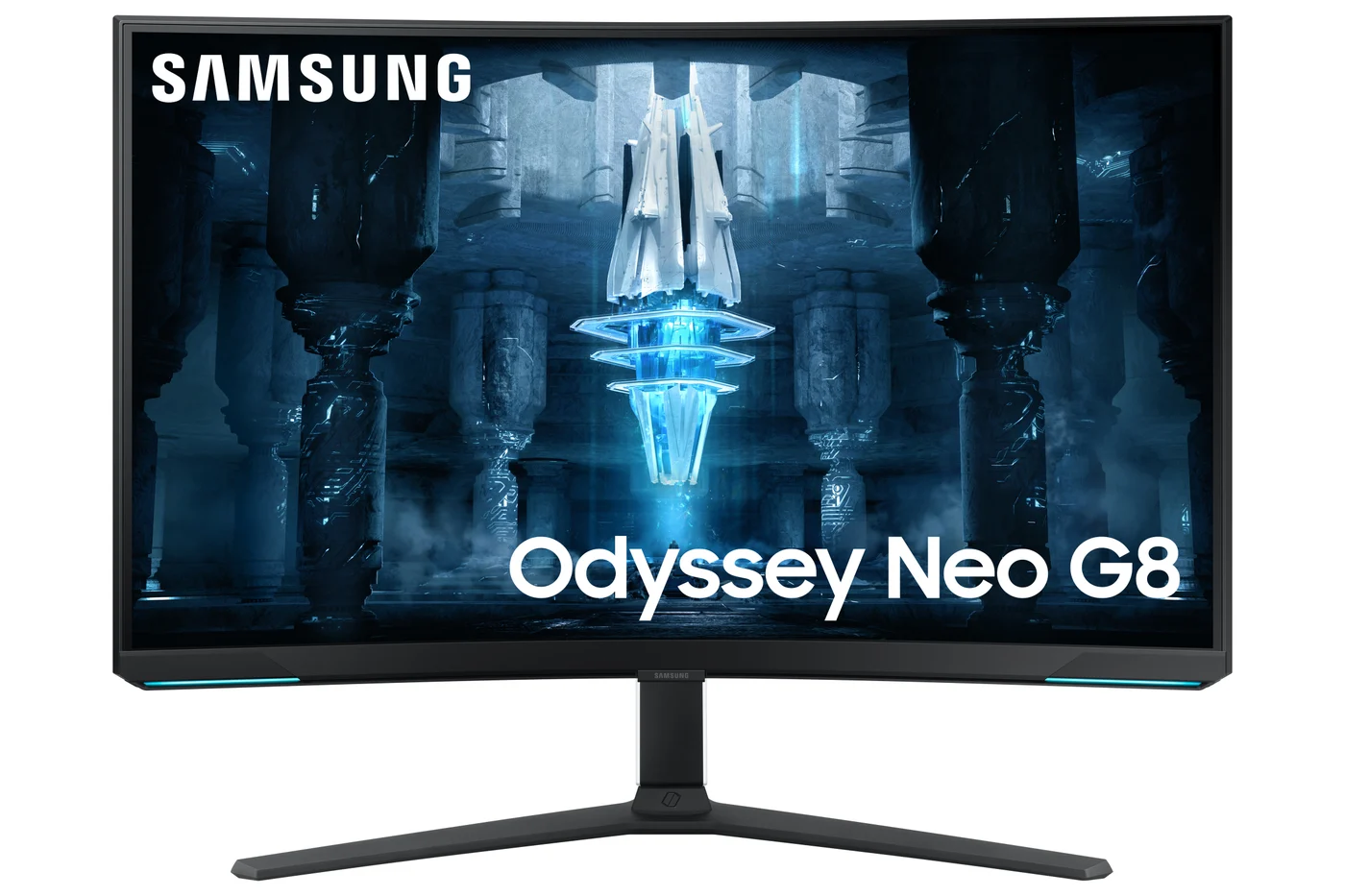 Samsung G85NB компютърен монитор 81,3 см (32") 3840 x 2160 пиксела 4K Ultra HD LED Бяла — LS32BG850NPXEN