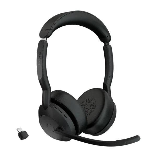 Jabra Evolve2 55 Слушалки Безжичен Лента за глава Офис/Център за обаждания UBS тип C Bluetooth Стойка за зареждане — 25599-989-899