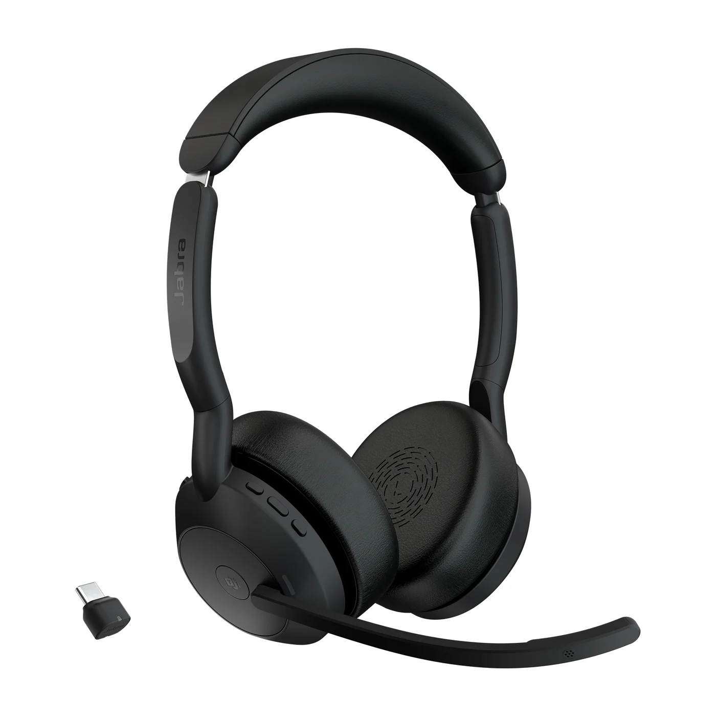 Jabra Evolve2 55 Слушалки Безжичен Лента за глава Офис/Център за обаждания UBS тип C Bluetooth Стойка за зареждане — 25599-999-899