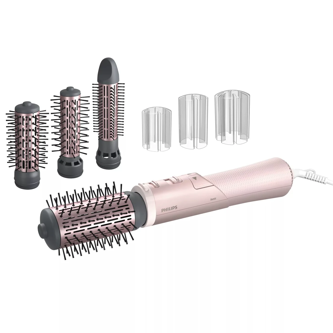 Philips 7000 series BHA735/00 преса и маша за коса Четка за коса с горещ въздух Топъл Розов 1000 W 1,8 м