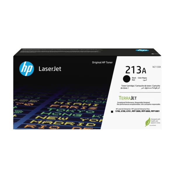 HP 213A Black Original LaserJet Toner Cartridge — W2130A
