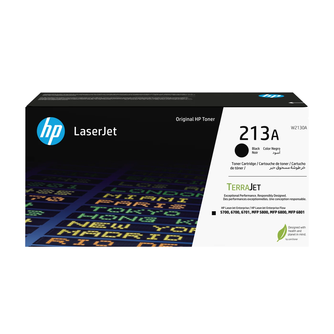 HP 213A Black Original LaserJet Toner Cartridge — W2130A