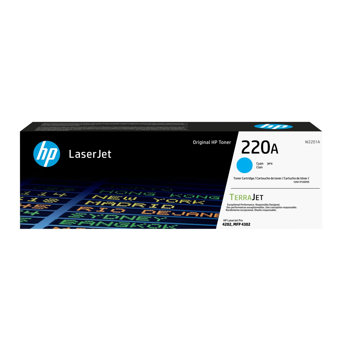 HP Оригинална тонер касета 220A LaserJet циан — W2201A