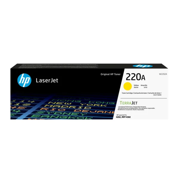 HP Оригинална тонер касета 220A LaserJet жълта — W2202A