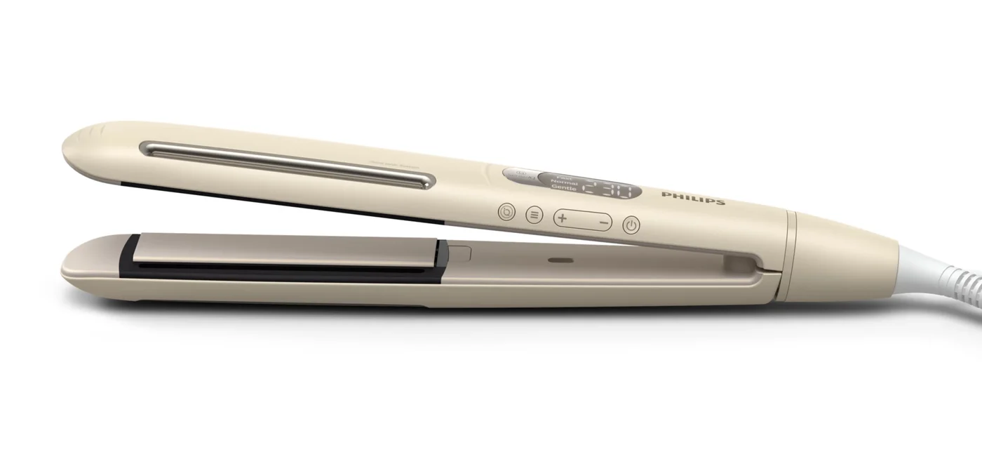Philips 8000 series BHS838/00 преса и маша за коса Преса за изправяне Топъл Бежов 1800 W 2 м