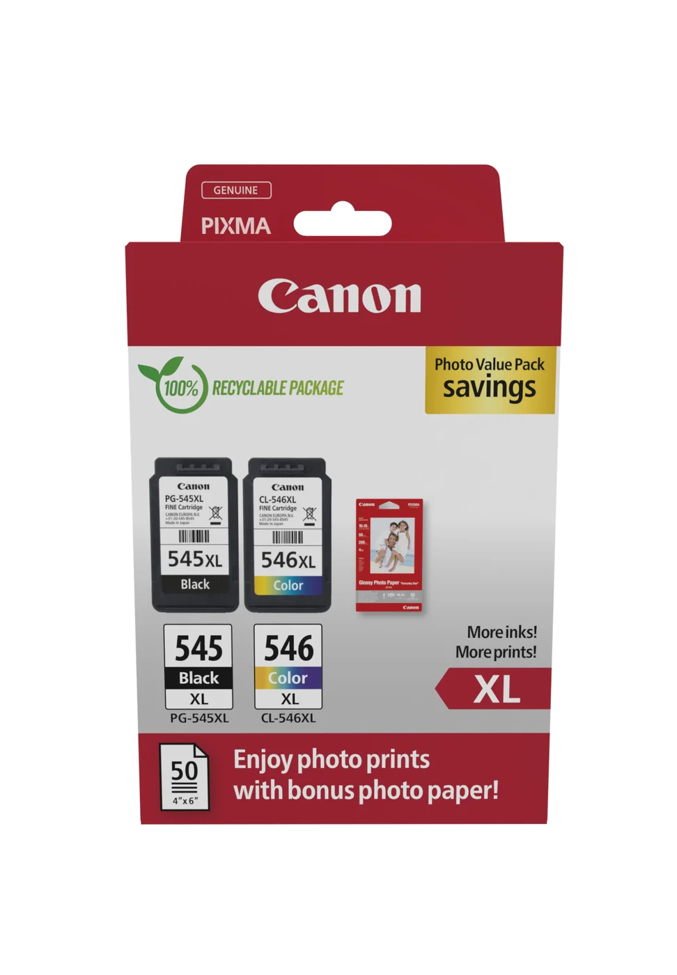 Canon 8286B011 глава и патрон за мастиленоструен принтер 2 броя Оригинал Черен, Синьо-зелен, Пурпурен, Жълт