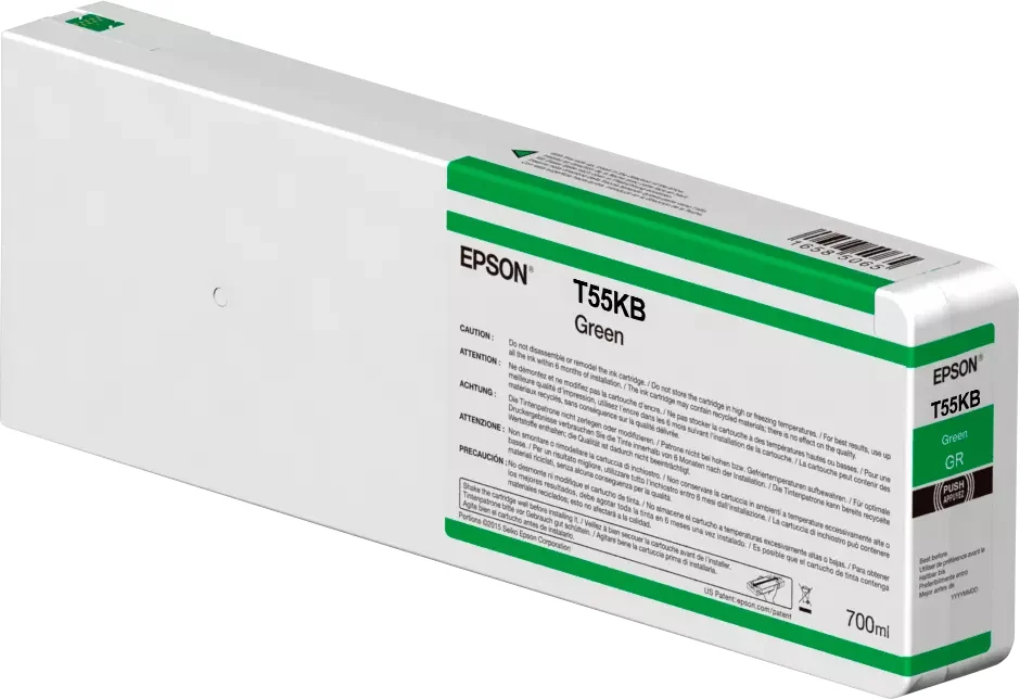 Epson Singlepack Green T55KB00 UltraChrome HDX/HD 700ml — C13T55KB00