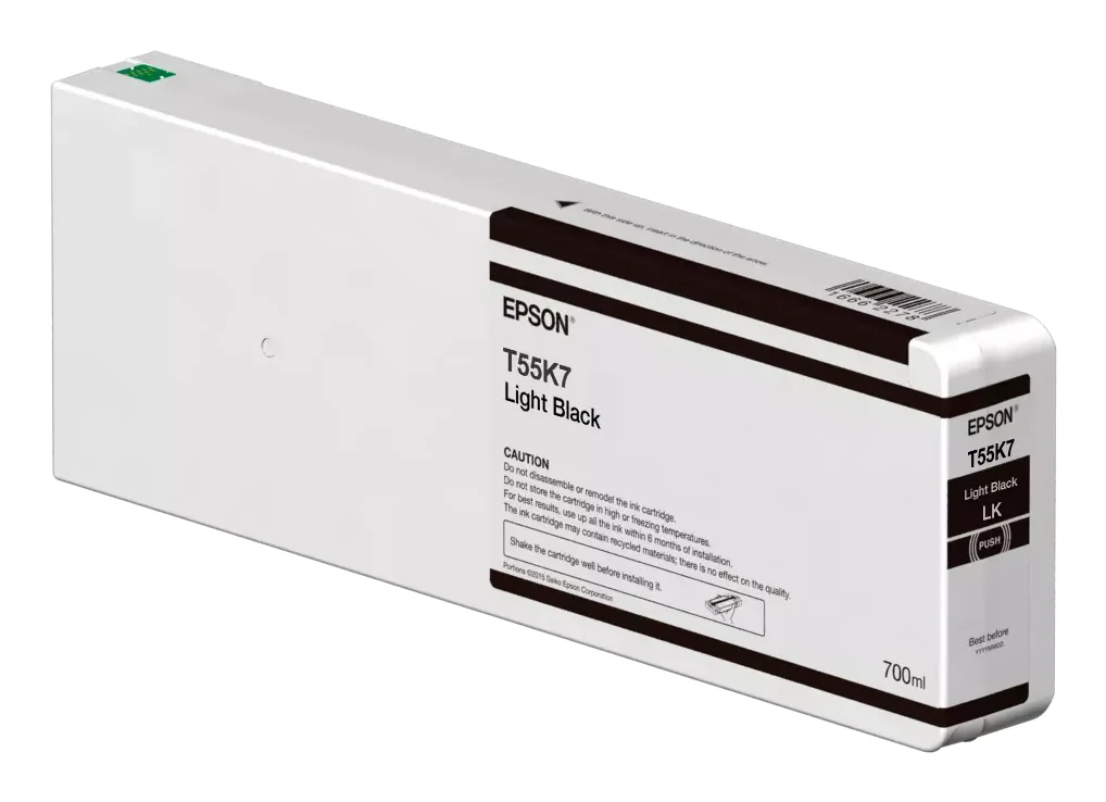 Epson Singlepack Light Black T55K700 UltraChrome HDX/HD 700ml — C13T55K700