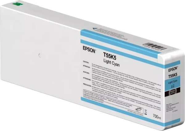 Epson Singlepack Light Cyan T55K500 UltraChrome HDX/HD 700ml — C13T55K500