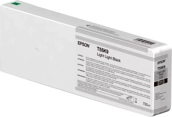 Epson Singlepack Light Light Black T55K900 UltraChrome HDX/HD 700ml — C13T55K900