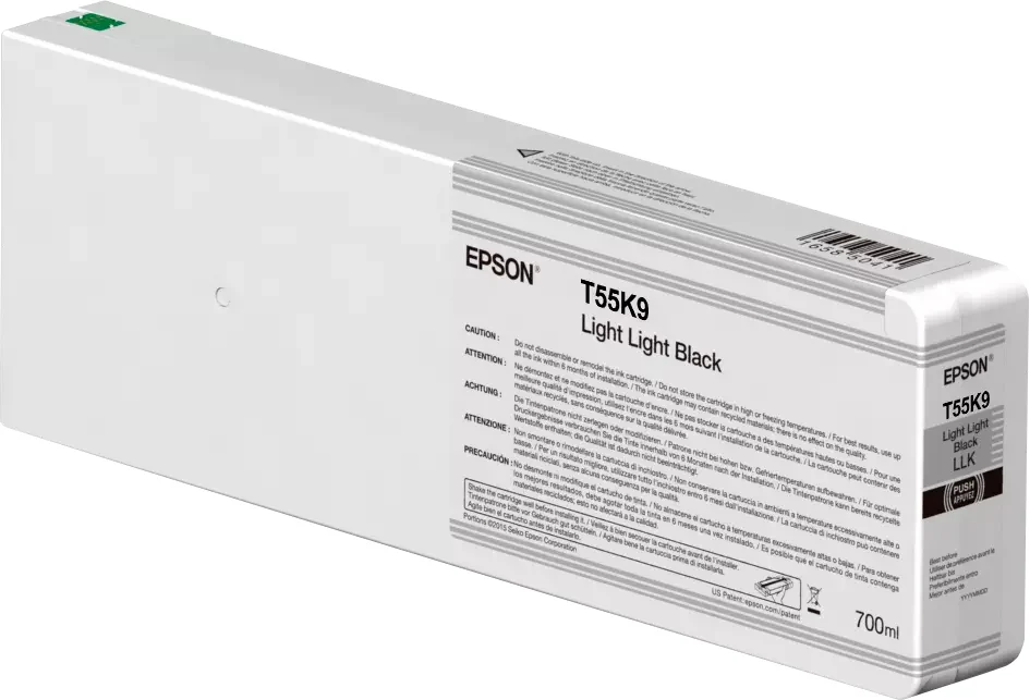 Epson Singlepack Light Light Black T55K900 UltraChrome HDX/HD 700ml — C13T55K900