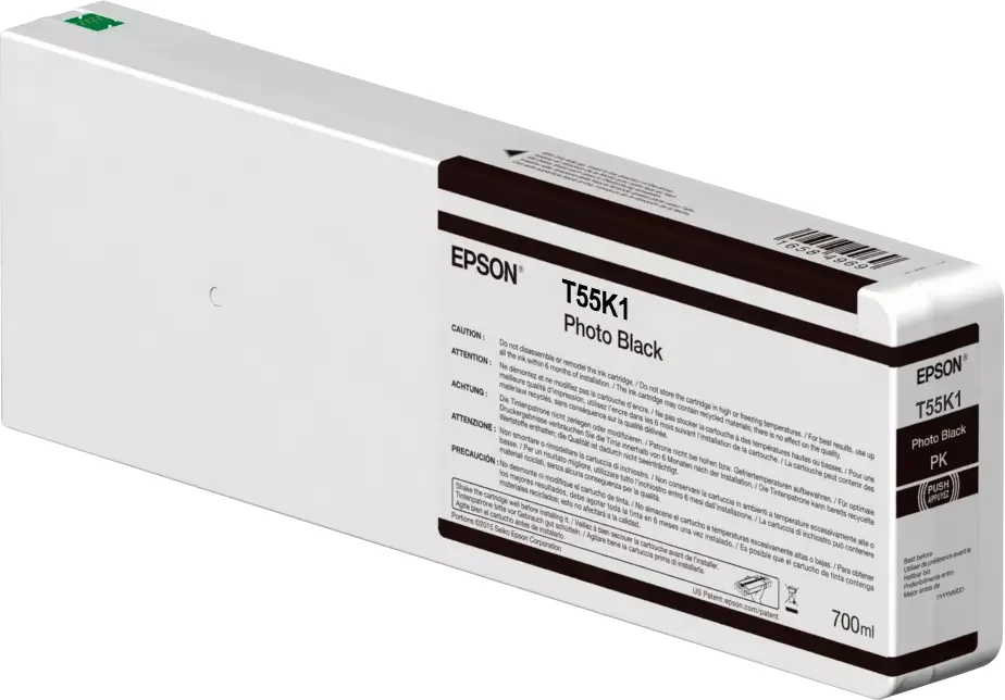 Epson Singlepack Photo Black T55K100 UltraChrome HDX/HD 700ml — C13T55K100