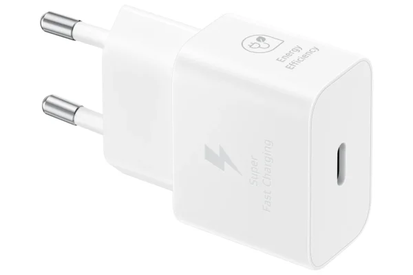 Samsung EP-T2510 Смартфон Бяла Променлив ток (AC), USB Бързо зареждане На закрито — EP-T2510XWEGEU