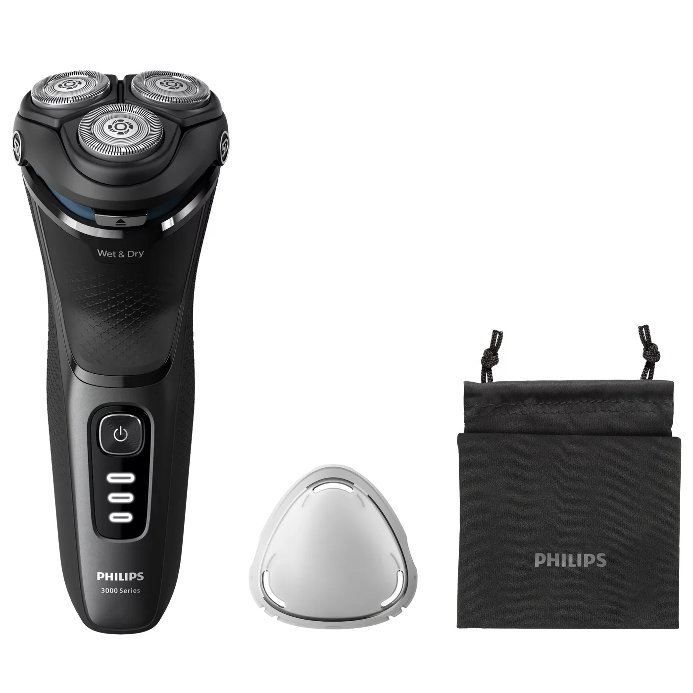 Philips 3000 series S3244/12 мъжка самобръсначка Въртяща се самобръсначка Тример Черен