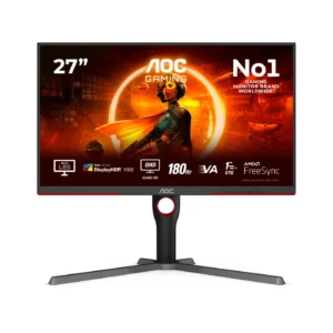 AOC G3 Q27G3XMN/BK компютърен монитор 68,6 см (27") 2560 x 1440 пиксела 2K Ultra HD LED Черен, Червен