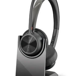 HP Poly Voyager 4320 UC стерео USB-A слушалки, BT700 USB-A адаптер и стойка за зареждане — 77Y99AA